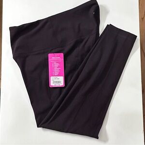 NWT Yogalicious Dark Cherry High-Rise Leggings with pockets